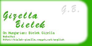 gizella bielek business card